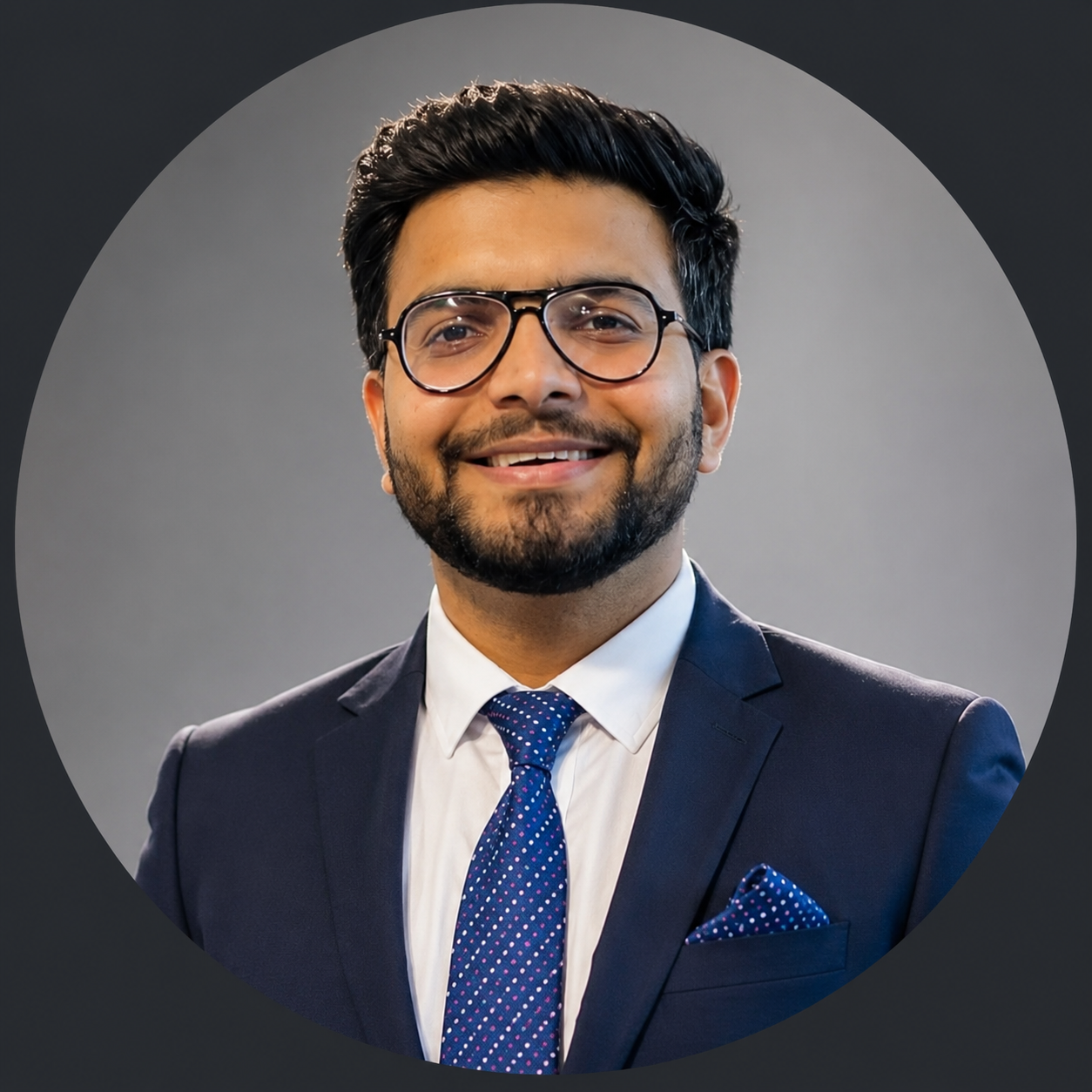 Portrait of Dr. Jaskaran Sharma, founding dentist